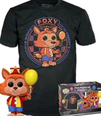 Foxy Ballon (Flocked) - T-Shirt