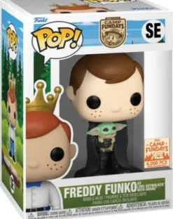 Freddy Funko en Luke Skywalker avec Grogu