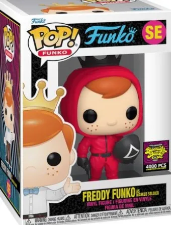Freddy Funko en Soldat rouge masque Triangle