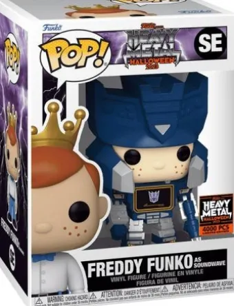 Freddy Funko en Soundwave (Heavy Metal)