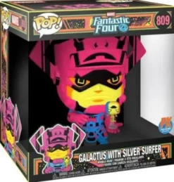 Galactus avec le Surfeur d'argent (Black Light) - 25 cm [avec Chase]