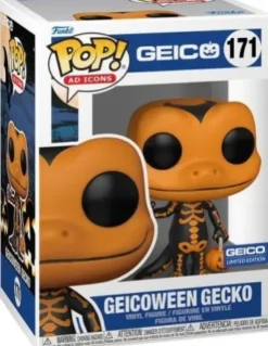 Geico Gecko - Squelette Orange