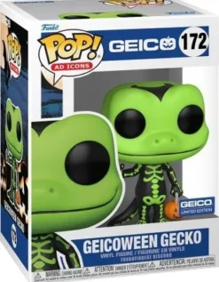 Geico Gecko - Squelette vert