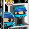 George Russel (avec casque)