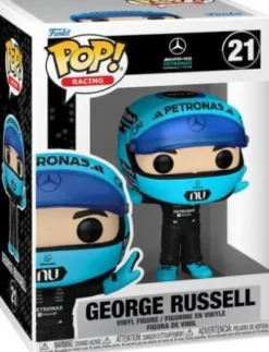 George Russel (avec casque)