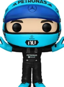 George Russel (avec casque)