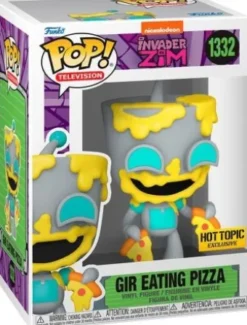 Gir mangeant une pizza