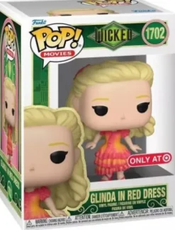 Glinda en robe rouge