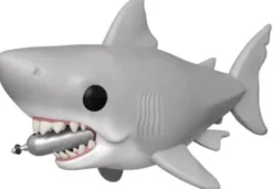 Grand requin blanc avec réservoir de plongée - 15 cm