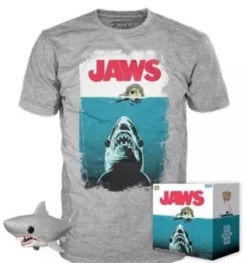 Grand requin blanc avec sang - T-Shirt