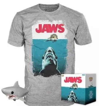 Grand requin blanc avec sang - T-Shirt