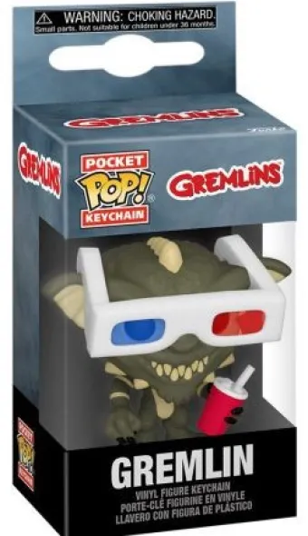 Gremlin avec lunettes 3D - Porte clés