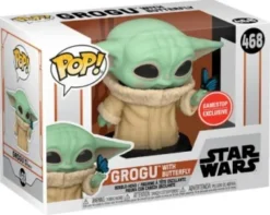 Grogu avec papillon