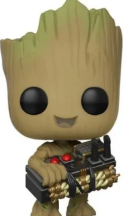 Groot avec une bombe