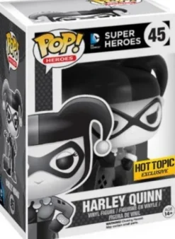 Harley Quinn avec Maillet - Noir et Blanc