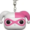 Harley Quinn rose et blanche - Porte clés