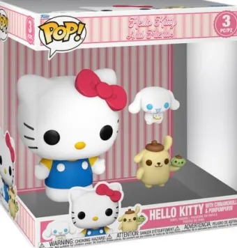 Hello Kitty avec Cinnamoroll & Pompompurin - 25 cm