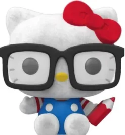 Hello Kitty (avec lunettes) - Flocked
