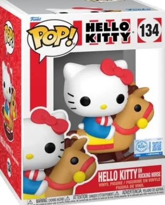 Hello Kitty sur Cheval à Bascule