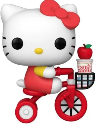 Hello Kitty sur un vélo