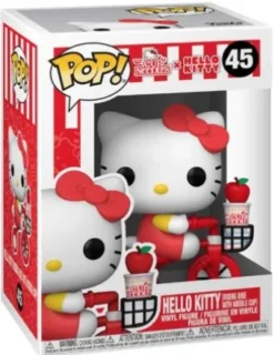 Hello Kitty sur un vélo