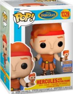 Hercule avec sa figurine Pop