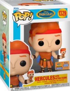 Hercule avec sa figurine Pop