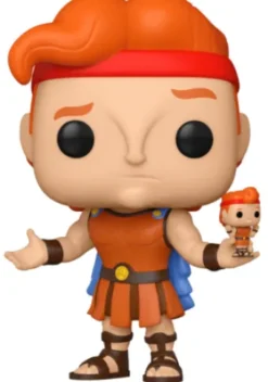 Hercule avec sa figurine Pop