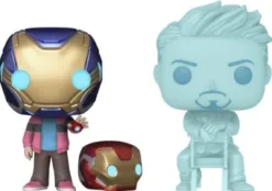 Hologramme Tony Stark et Morgan avec casque - Glow in the Dark