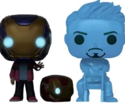 Hologramme Tony Stark et Morgan avec casque - Glow in the Dark