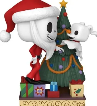 Jack Skellington et Zero avec Arbre de Noël