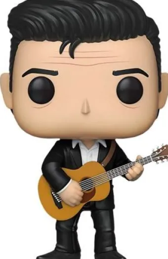 Johnny Cash joue de la guitare