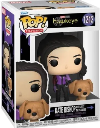 Kate Bishop with Lucky the pizza dog