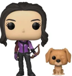 Kate Bishop with Lucky the pizza dog