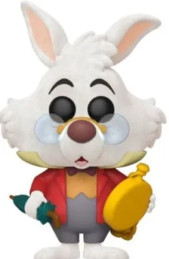 Lapin blanc avec montre - Flocked
