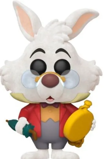 Lapin blanc avec montre - Flocked