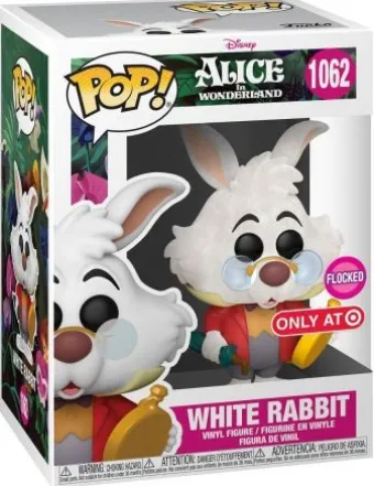 Lapin blanc avec montre - Flocked