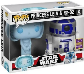 Leia & R2-D2 - 2 Pack - Brillant dans le noir
