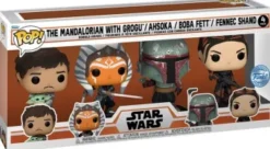 Le Mandalorien avec Grogu / Ahsoka / Boba Fett / Fennec Shand - Pack