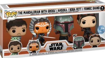 Le Mandalorien avec Grogu / Ahsoka / Boba Fett / Fennec Shand - Pack