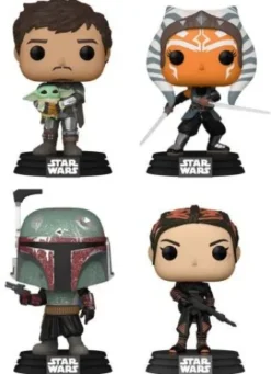 Le Mandalorien avec Grogu / Ahsoka / Boba Fett / Fennec Shand - Pack