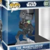 Le Mandalorien avec Grogu dans l'AT-RT Imperial Remnant