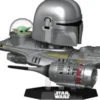 Le Mandalorien dans le Chasseur N-1 avec Grogu (Hyperspace Heroes)