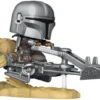 Le Mandalorien sur le Speeder (avec Grogu)