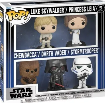Luke / Leia / Chewbacca / Dark Vador / Stormtrooper - Pack