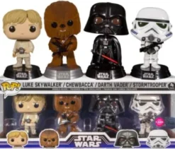 Luke Skywalker / Chewbacca / Dark Vador / Stormtrooper - Pack