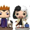 Maléfique, La Méchante Reine, Cruella D'Enfer, Capitaine Crocher - Glow in the dark - 4 Pack