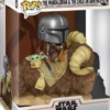 Mandalorian sur Bantha avec l'enfant