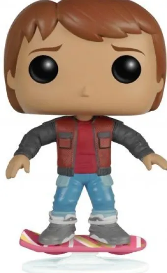 Marty McFly avec hoverboard