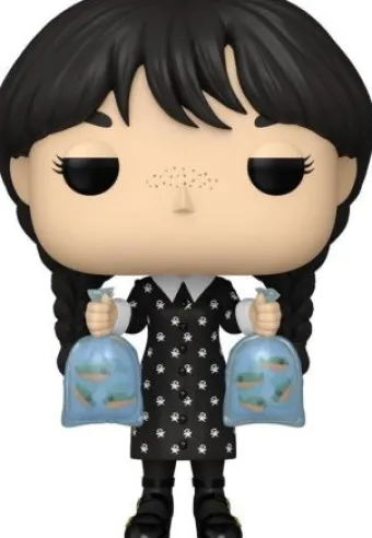 Mercredi Addams avec Piranha